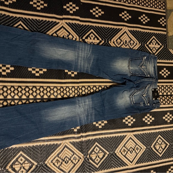Miss me jeans size 29 inseam 35 great look and design - Picture 2 of 4